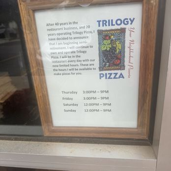 Trilogy Pizza & Wine - New hours. - Pizza Near Me - San Antonio, Texas