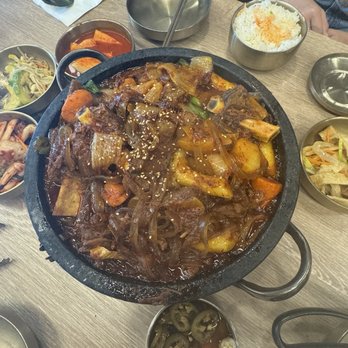Brothers Gom Tang - Spicy Galbi Jjim w/ glass flat noodles - Soup Near Me - Buena Park, California Brothers Gom Tang - Spicy Galbi Jjim w/ glass flat noodles - Soup Near Me - Buena Park, California