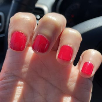 Vie Nail Bar - Jagged, messy polish. - Nail Salons Near Me - Dallas, Texas