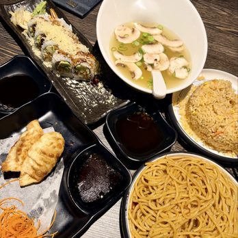 Tokyo Sushi & Steakhouse - chicken mushroom soup, shrimp tempura sushi roll, fried gyoza, fried rice & noodles - Japanese Near Me - Powell, Tennessee Tokyo Sushi & Steakhouse - chicken mushroom soup, shrimp tempura sushi roll, fried gyoza, fried rice & noodles - Japanese Near Me - Powell, Tennessee