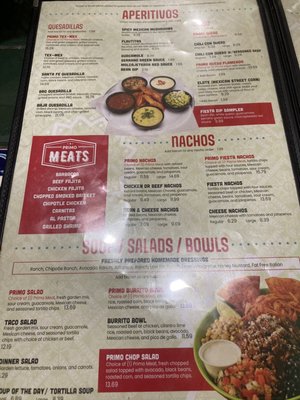 Menu photo 1 Mercado's Tyler, TX
