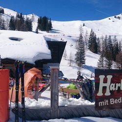 Harbachhütte - Musikbeschallte Terrasse :(