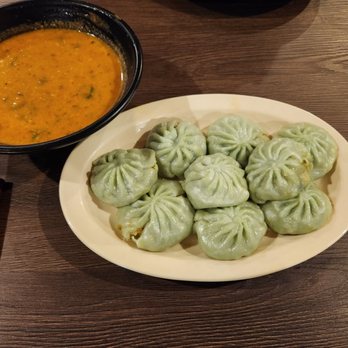 Everest Chilli Pepper - Veggie Johl Momos, with hot Johl - Himalayan/Nepalese Near Me - Roseville, California