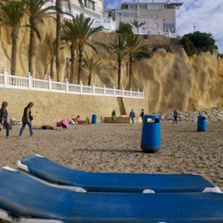 Playa De Poniente - Benidorm beach.Ispania.
