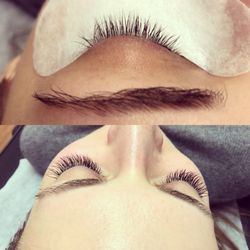 StyleAndBeauty Bar - Glamorous set eyelash extensions before & after!
