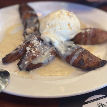 Mezcal - Friend sweet plantains with vanilla ice cream - Mexican Near Me - San Jose, California
