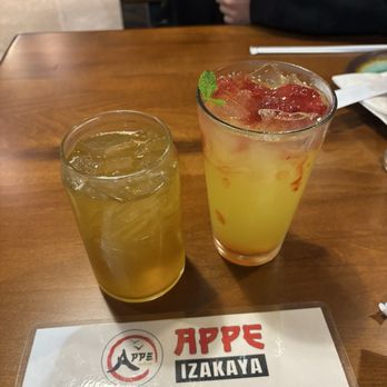 Appe Izakaya - Mango Green Tea/ Strawberry Lemonade - Izakaya Near Me - Huntington Beach, California Appe Izakaya - Mango Green Tea/ Strawberry Lemonade - Izakaya Near Me - Huntington Beach, California