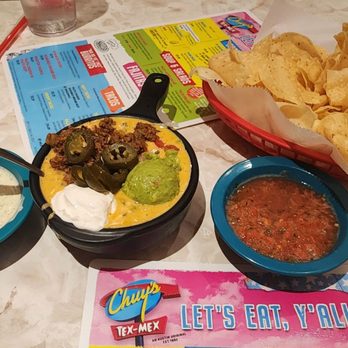 Chuy's - Queso dip, jalepeno ranch, salsa and chips - Tex-Mex Near Me - Colorado Springs, Colorado Chuy's - Queso dip, jalepeno ranch, salsa and chips - Tex-Mex Near Me - Colorado Springs, Colorado