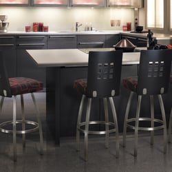 Accents Galleria - Barstool, Swivel stool, Back cushion option, Comfort seat option, Customized height option, Leather option, Memory swivel option