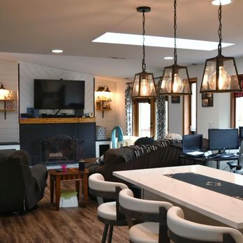 Elevated Building Design - After- Upstairs living room and partial kitchen - General Contractors Near Me Elevated Building Design - After- Upstairs living room and partial kitchen - General Contractors Near Me