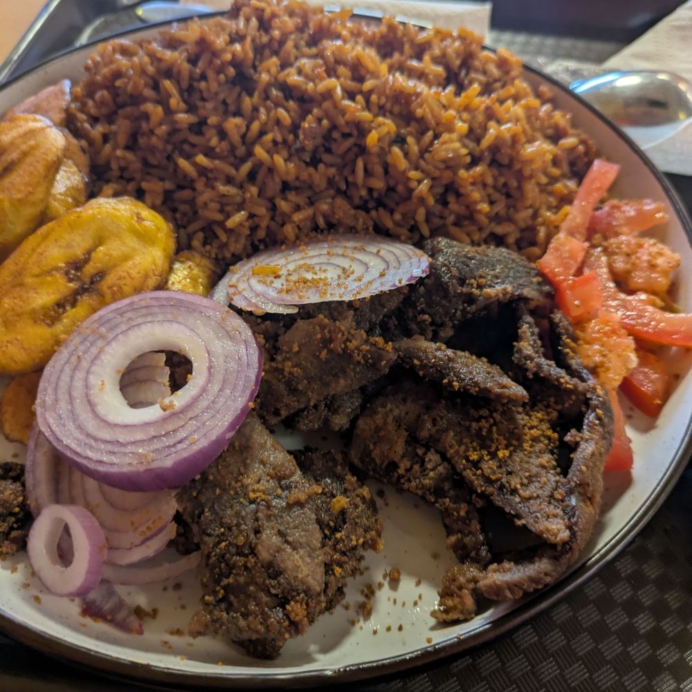 Afri Cafe - Beef suya - African Near Me - Houston, Texas