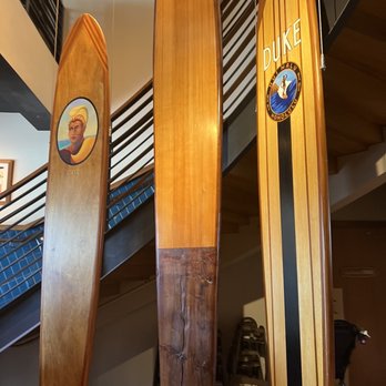 Duke's La Jolla - Entrance with boards - New American Near Me - La Jolla, California