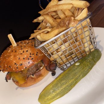 Yard House - BBQ Bacon Cheddar Burger - Bars Near Me - Long Beach, California