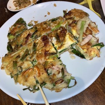 Chon Dak - Seafood with green onion pancake. Sorry, I ate before I realized I hadn't taken a pic. This was good tho. - Bars Near Me - Gardena, California