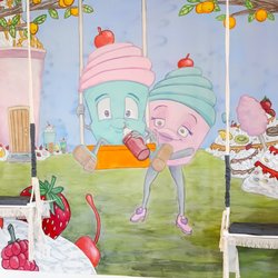 Punto Land Nutrition - Wall for pictures with swings