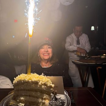 The Greggory - Dessert white chocolate mousse cake with sparkler - Cocktail Bars Near Me - South Barrington, Illinois The Greggory - Dessert white chocolate mousse cake with sparkler - Cocktail Bars Near Me - South Barrington, Illinois