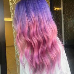 Lavender Purple Pink Ombre @stephanie.vibesalon