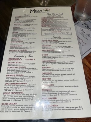 Menu photo 3 Memo's Cocina & Tequila Bar Turlock, CA