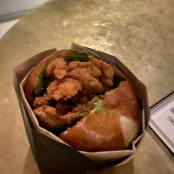 Double Chicken Please - Salted Duck Egg Sandwich - Cocktail Bars Near Me - New York, New York Double Chicken Please - Salted Duck Egg Sandwich - Cocktail Bars Near Me - New York, New York