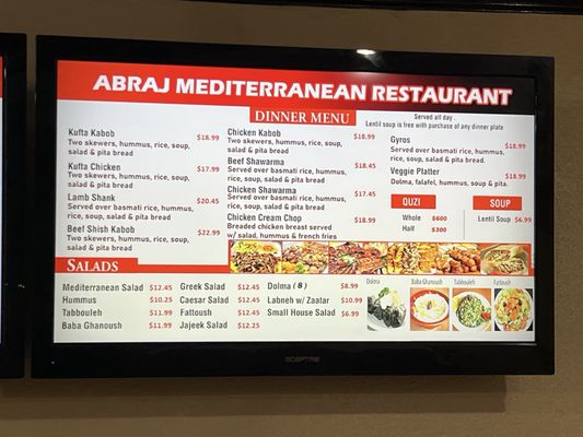 Menu photo 3 Abraj Mediterranean Restaurant San Diego, CA Menu photo 3 Abraj Mediterranean Restaurant San Diego, CA