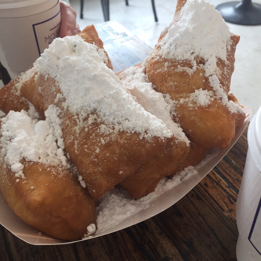 Mo'Bay Beignet - Mountain of powdered sugar - Coffee & Tea Near Me - Mobile, Alabama Mo'Bay Beignet - Mountain of powdered sugar - Coffee & Tea Near Me - Mobile, Alabama