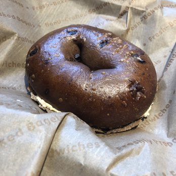 Einstein Bros. Bagels - Chocolate Bagel with Honey Almond Cream Cheese - Breakfast & Brunch Near Me - Virginia Beach, Virginia Einstein Bros. Bagels - Chocolate Bagel with Honey Almond Cream Cheese - Breakfast & Brunch Near Me - Virginia Beach, Virginia