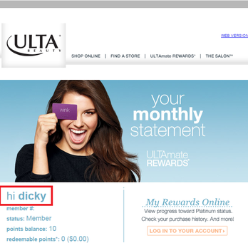 Ulta Beauty - First Monthly Satement @ Ulta - Cosmetics & Beauty Supply Near Me - Falls Church, Virginia Ulta Beauty - First Monthly Satement @ Ulta - Cosmetics & Beauty Supply Near Me - Falls Church, Virginia