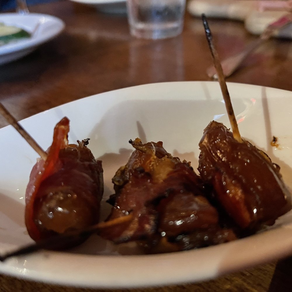 Santiago's Bodega - Goat cheese stuffed dates, wrapped in prosciutto! - Tapas Bars Near Me - Key West, Florida