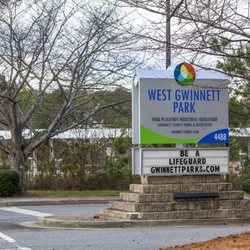 West Gwinnett Park & Aquatic Center - park sign