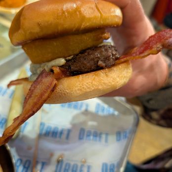 Draft - Blue cheese bacon burger - American Near Me - San Diego, California