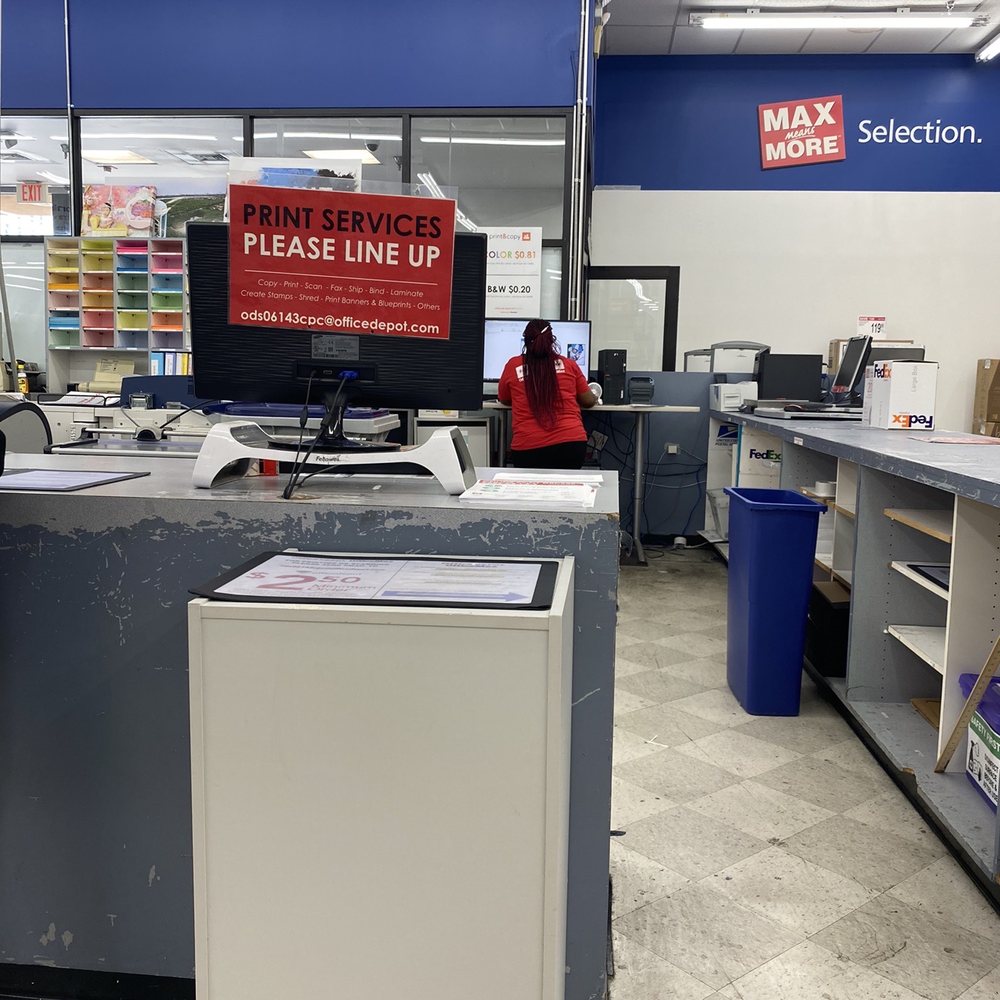 You can e-mail what you need printed so it will be ready for you when you arrive