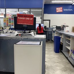 You can e-mail what you need printed so it will be ready for you when you arrive