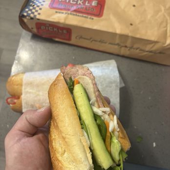 Pickle Banh Mi - Long Beach - This was the Classic combo Banh Mi sandwich. - Vietnamese Near Me - Long Beach, California Pickle Banh Mi - Long Beach - This was the Classic combo Banh Mi sandwich. - Vietnamese Near Me - Long Beach, California