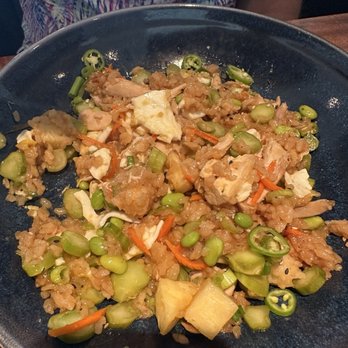 Pacific Table - Pineapple fried rice- egg already mixed in. - Seafood Near Me - Southlake, Texas Pacific Table - Pineapple fried rice- egg already mixed in. - Seafood Near Me - Southlake, Texas