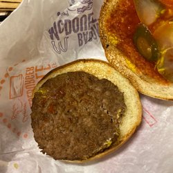 McDonald's - This is supposed to be a Mc double where is the onions where is the cheese where is the other patty?