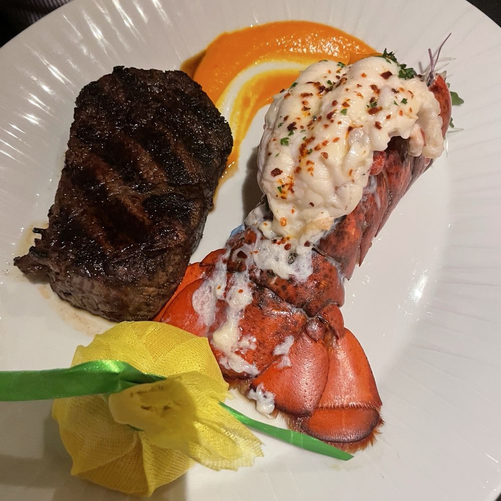 Henry's Steakhouse - Over cooked steak/lobster had flavor the butternut squash puree was good. - Steakhouses Near Me - Placerville, California Henry's Steakhouse - Over cooked steak/lobster had flavor the butternut squash puree was good. - Steakhouses Near Me - Placerville, California