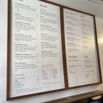 Toastique - Menu - Juice Bars & Smoothies Near Me - Alexandria, Virginia