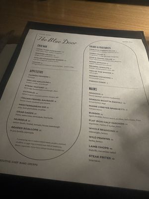 Menu photo 2 The Blue Door West Palm Beach, FL Menu photo 2 The Blue Door West Palm Beach, FL