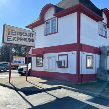 The Biscuit Express - Outside of building - Breakfast & Brunch Near Me - Huntsville, Alabama The Biscuit Express - Outside of building - Breakfast & Brunch Near Me - Huntsville, Alabama