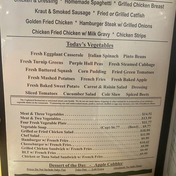 Cupboard Restaurant - Menu - Southern Near Me - Memphis, Tennessee