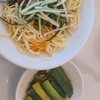 Mian & Bao - Cold noodles and pickled cucumbers. - Dim Sum Near Me - Honolulu, Hawaii Mian & Bao - Cold noodles and pickled cucumbers. - Dim Sum Near Me - Honolulu, Hawaii