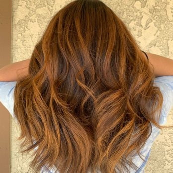 Bushire Salon & Spa - Hair makeover balayage - after - Hair Salons Near Me - Orange, California