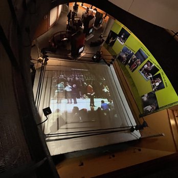 Muhammad Ali Center - Ring was a large video screen on the floor below - Museums Near Me - Louisville, Kentucky Muhammad Ali Center - Ring was a large video screen on the floor below - Museums Near Me - Louisville, Kentucky