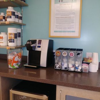 Frontier Veterinary Hospital - Free coffee, beverage and snack area for you and your pets - Veterinarians Near Me - Hillsboro, Oregon Frontier Veterinary Hospital - Free coffee, beverage and snack area for you and your pets - Veterinarians Near Me - Hillsboro, Oregon