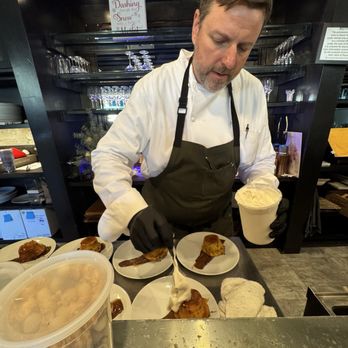 Undiscovered Charleston - Prepping dessert - Food Tours Near Me Undiscovered Charleston - Prepping dessert - Food Tours Near Me