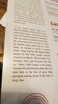 Menu photo 4 Mike's Pizza Bar Detroit, MI Menu photo 4 Mike's Pizza Bar Detroit, MI