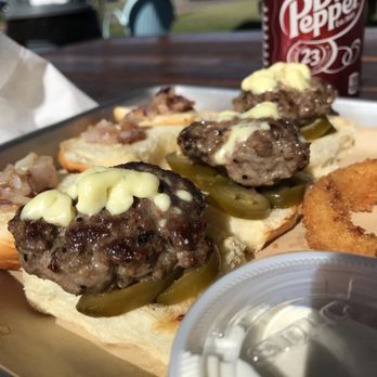 Cow Bells - sliders with blue cheese - Burgers Near Me