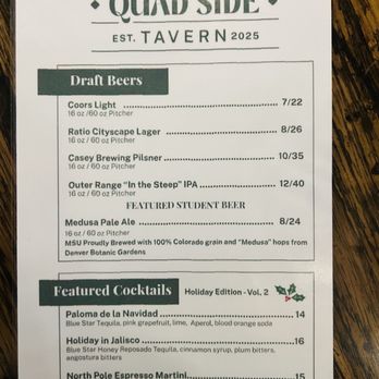 Quad Side - Menu - Comfort Food Near Me - Denver, Colorado Quad Side - Menu - Comfort Food Near Me - Denver, Colorado