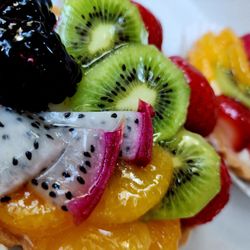 Vienna Pastry - Medium fruit tart. Dragon fruit is seasonal.