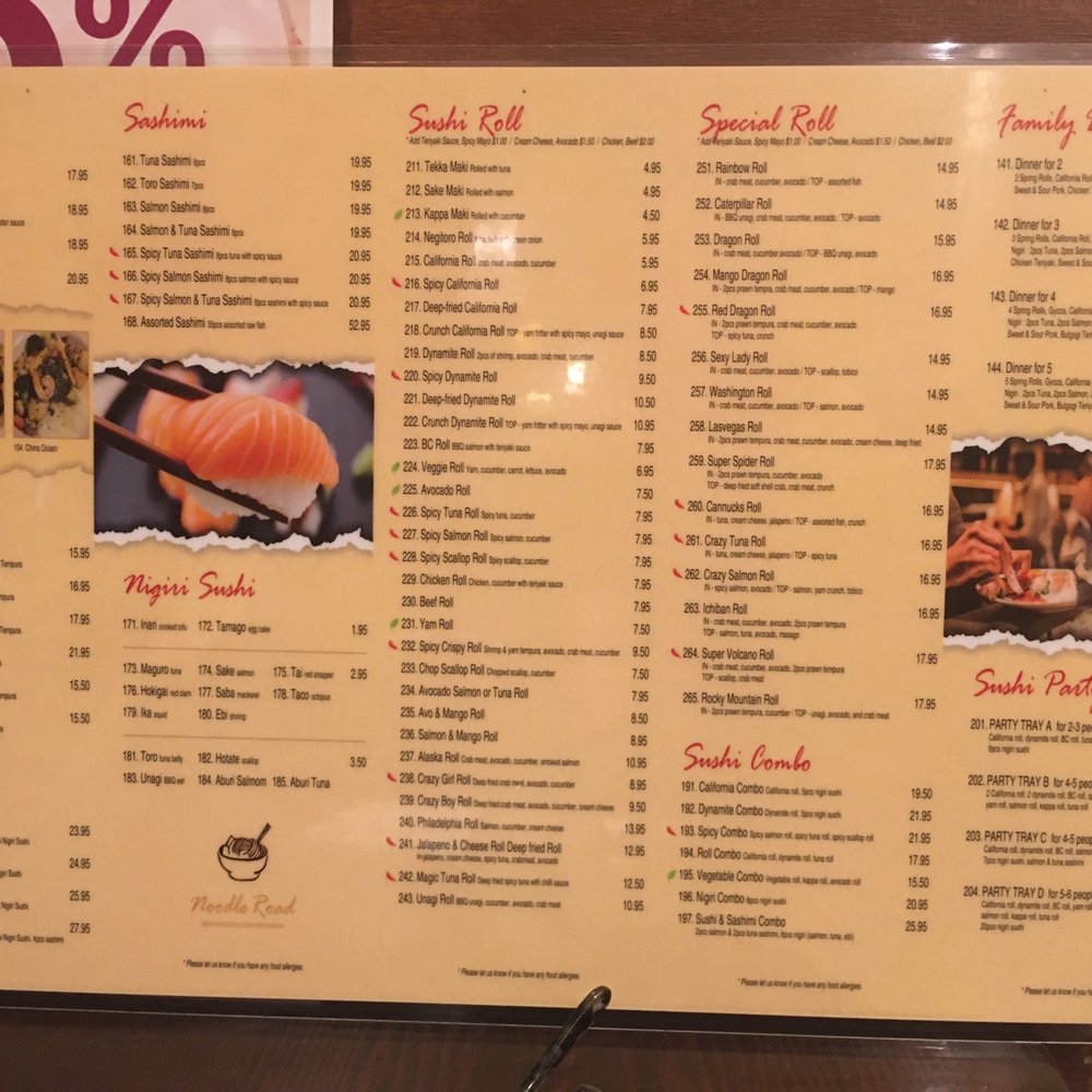 Noodle Road - Menu - Asian Fusion Near Me - Abbotsford, British Columbia Noodle Road - Menu - Asian Fusion Near Me - Abbotsford, British Columbia